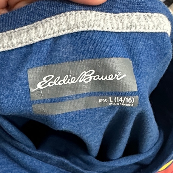 Eddie Bauer Boys Colorful Graphic Tee Size L - Picture 4 of 5